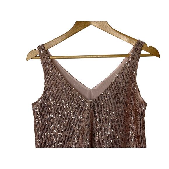 Loft Pink Sequin Sleeveless Tank Top Women's XXS NEW - Picture 5 of 7